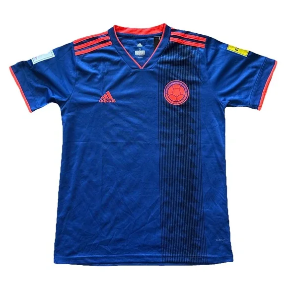 Colombia Away Soccer Jersey 2018/2019 Adidas Jersey World Cup Men's Small  Blue